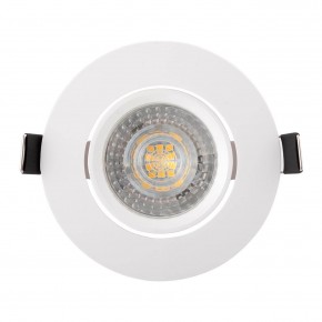 DK3020-WH Встраиваемый светильник, IP 20, 10 Вт, GU5.3, LED, белый, пластик в Губахе - gubaha.ok-mebel.com | фото