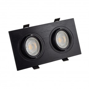 DK3022-BK Встраиваемый светильник, IP 20, 10 Вт, GU5.3, LED, черный, пластик в Губахе - gubaha.ok-mebel.com | фото