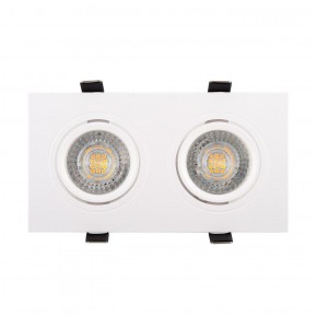 DK3022-WH Встраиваемый светильник, IP 20, 10 Вт, GU5.3, LED, белый, пластик в Губахе - gubaha.ok-mebel.com | фото