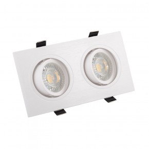 DK3022-WH Встраиваемый светильник, IP 20, 10 Вт, GU5.3, LED, белый, пластик в Губахе - gubaha.ok-mebel.com | фото 3