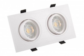 DK3022-WH Встраиваемый светильник, IP 20, 10 Вт, GU5.3, LED, белый, пластик в Губахе - gubaha.ok-mebel.com | фото