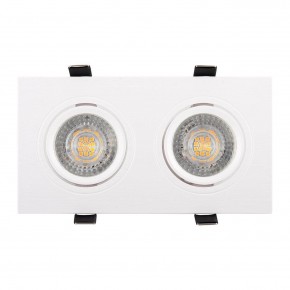 DK3022-WH Встраиваемый светильник, IP 20, 10 Вт, GU5.3, LED, белый, пластик в Губахе - gubaha.ok-mebel.com | фото 2