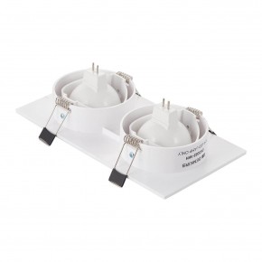 DK3022-WH Встраиваемый светильник, IP 20, 10 Вт, GU5.3, LED, белый, пластик в Губахе - gubaha.ok-mebel.com | фото 3