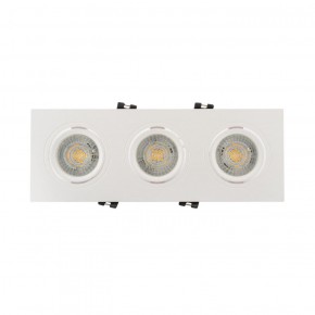 DK3023-WH Встраиваемый светильник, IP 20, 10 Вт, GU5.3, LED, белый, пластик в Губахе - gubaha.ok-mebel.com | фото 2