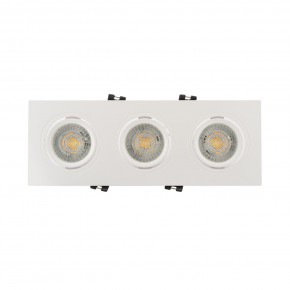 DK3023-WH Встраиваемый светильник, IP 20, 10 Вт, GU5.3, LED, белый, пластик в Губахе - gubaha.ok-mebel.com | фото