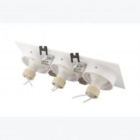 DK3023-WH Встраиваемый светильник, IP 20, 10 Вт, GU5.3, LED, белый, пластик в Губахе - gubaha.ok-mebel.com | фото 4