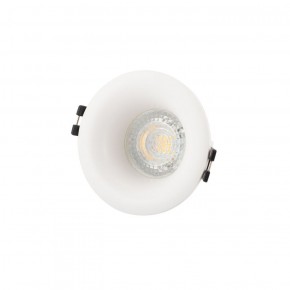 DK3024-WH Встраиваемый светильник, IP 20, 10 Вт, GU5.3, LED, белый, пластик в Губахе - gubaha.ok-mebel.com | фото 1