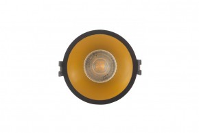 DK3026-BG Встраиваемый светильник, IP 20, 10 Вт, GU5.3, LED, черный/золотой, пластик в Губахе - gubaha.ok-mebel.com | фото