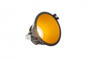 DK3026-BG Встраиваемый светильник, IP 20, 10 Вт, GU5.3, LED, черный/золотой, пластик в Губахе - gubaha.ok-mebel.com | фото 3