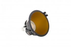 DK3026-BG Встраиваемый светильник, IP 20, 10 Вт, GU5.3, LED, черный/золотой, пластик в Губахе - gubaha.ok-mebel.com | фото 4