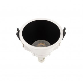 DK3026-WB Встраиваемый светильник, IP 20, 10 Вт, GU5.3, LED, белый/черный, пластик в Губахе - gubaha.ok-mebel.com | фото 2