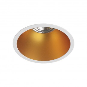 DK3026-WG Встраиваемый светильник, IP 20, 10 Вт, GU5.3, LED, белый/золотой, пластик в Губахе - gubaha.ok-mebel.com | фото