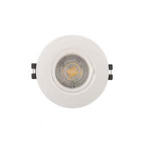 DK3028-WH Встраиваемый светильник, IP 20, 10 Вт, GU5.3, LED, белый, пластик в Губахе - gubaha.ok-mebel.com | фото