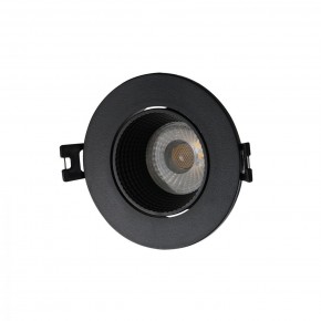 DK3061-BK Встраиваемый светильник, IP 20, 10 Вт, GU5.3, LED, черный/черный, пластик в Губахе - gubaha.ok-mebel.com | фото