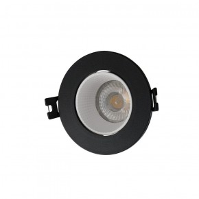 DK3061-BK+WH Встраиваемый светильник, IP 20, 10 Вт, GU5.3, LED, черный/белый, пластик в Губахе - gubaha.ok-mebel.com | фото