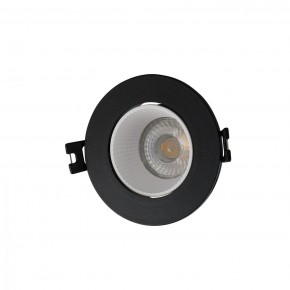 DK3061-BK+WH Встраиваемый светильник, IP 20, 10 Вт, GU5.3, LED, черный/белый, пластик в Губахе - gubaha.ok-mebel.com | фото