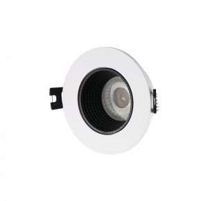 DK3061-WH+BK Встраиваемый светильник, IP 20, 10 Вт, GU5.3, LED, белый/черный, пластик в Губахе - gubaha.ok-mebel.com | фото