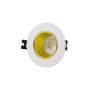 DK3061-WH+YE Встраиваемый светильник, IP 20, 10 Вт, GU5.3, LED, белый/желтый, пластик в Губахе - gubaha.ok-mebel.com | фото 1