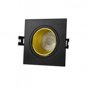 DK3071-BK+YE Встраиваемый светильник, IP 20, 10 Вт, GU5.3, LED, черный/желтый, пластик в Губахе - gubaha.ok-mebel.com | фото 1