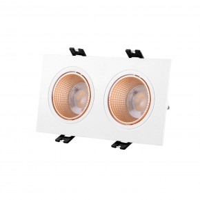 DK3072-WBR Встраиваемый светильник, IP 20, 10 Вт, GU5.3, LED, белый/бронзовый, пластик в Губахе - gubaha.ok-mebel.com | фото
