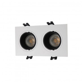 DK3072-WH+BK Встраиваемый светильник, IP 20, 10 Вт, GU5.3, LED, белый/черный, пластик в Губахе - gubaha.ok-mebel.com | фото