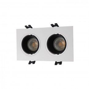DK3072-WH+BK Встраиваемый светильник, IP 20, 10 Вт, GU5.3, LED, белый/черный, пластик в Губахе - gubaha.ok-mebel.com | фото
