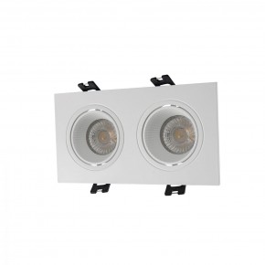 DK3072-WH Встраиваемый светильник, IP 20, 10 Вт, GU5.3, LED, белый/белый, пластик в Губахе - gubaha.ok-mebel.com | фото