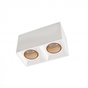 DK3085-WH+BR Светильник накладной IP 20, 10 Вт, GU5.3, LED, белый/бронзовый, пластик в Губахе - gubaha.ok-mebel.com | фото