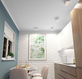 DK3085-WH+BR Светильник накладной IP 20, 10 Вт, GU5.3, LED, белый/бронзовый, пластик в Губахе - gubaha.ok-mebel.com | фото 2
