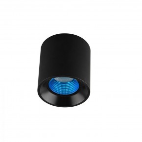 DK3090-BK+CY Светильник накладной IP 20, 10 Вт, GU5.3, LED, черный/голубой, пластик в Губахе - gubaha.ok-mebel.com | фото
