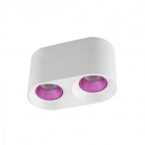 DK3096-WH+PI Светильник накладной IP 20, 10 Вт, GU5.3, LED, белый/розовый, пластик в Губахе - gubaha.ok-mebel.com | фото