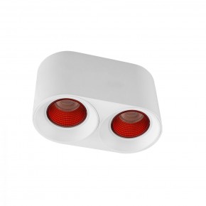 DK3096-WH+RD Светильник накладной IP 20, 10 Вт, GU5.3, LED, белый/красный, пластик в Губахе - gubaha.ok-mebel.com | фото