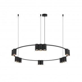 DK4067-BK Подвесной светильник ORBIT, IP20, 15xGU10 LED до 15 Вт, черный матовый, алюминий в Губахе - gubaha.ok-mebel.com | фото 3