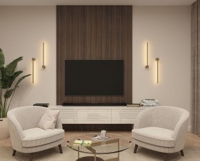 DK5010-SG Бра 600 мм, 3000К, IP20, 5 Вт, матовое золото в Губахе - gubaha.ok-mebel.com | фото 5