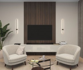 DK5012-BK Бра 800 мм, 3000К, IP20, 7 Вт, черный, алюминий в Губахе - gubaha.ok-mebel.com | фото 5