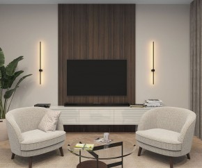 DK5014-BK Бра 1000 мм, 3000К, IP20, 12 Вт, черный, алюминий в Губахе - gubaha.ok-mebel.com | фото 5
