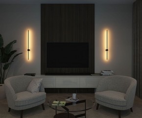 DK5014-BK Бра 1000 мм, 3000К, IP20, 12 Вт, черный, алюминий в Губахе - gubaha.ok-mebel.com | фото 6