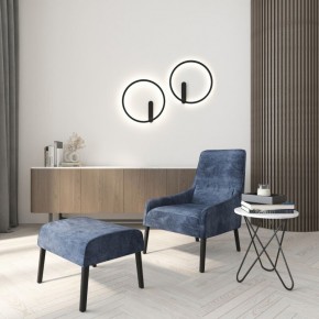 DK5035-BK Бра ROUND со светодиодом, IP20, 24W, 3000/4000/6500K, черный, алюминий в Губахе - gubaha.ok-mebel.com | фото 8