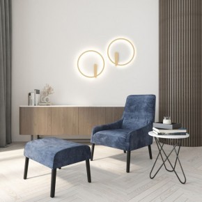 DK5035-SG Бра ROUND со светодиодом, IP20, 24W, 3000/4000/6500K, матовое золото, алюминий в Губахе - gubaha.ok-mebel.com | фото 7