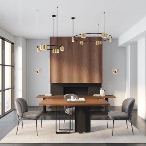 DK5060-BK+SG Бра ORBIT, IP20, 3000К, LED, 10 Вт, черный + сатинированное золото, алюминий в Губахе - gubaha.ok-mebel.com | фото 6