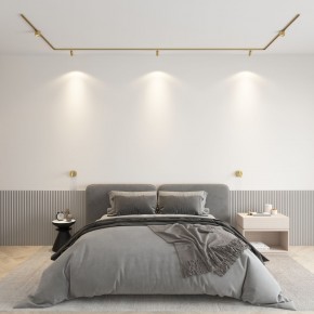 DK5072-SB Бра SHINE WALL со светодиодом, D104*H68, IP20, 3000К, 3W, RA?90, сатинированная латунь, алюминий в Губахе - gubaha.ok-mebel.com | фото 4