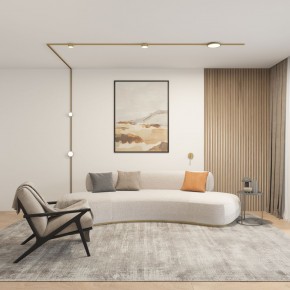 DK5072-SB Бра SHINE WALL со светодиодом, D104*H68, IP20, 3000К, 3W, RA?90, сатинированная латунь, алюминий в Губахе - gubaha.ok-mebel.com | фото 5