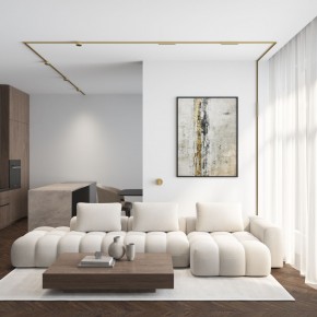 DK5072-SB Бра SHINE WALL со светодиодом, D104*H68, IP20, 3000К, 3W, RA?90, сатинированная латунь, алюминий в Губахе - gubaha.ok-mebel.com | фото 6