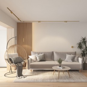 DK5072-SB Бра SHINE WALL со светодиодом, D104*H68, IP20, 3000К, 3W, RA?90, сатинированная латунь, алюминий в Губахе - gubaha.ok-mebel.com | фото 8