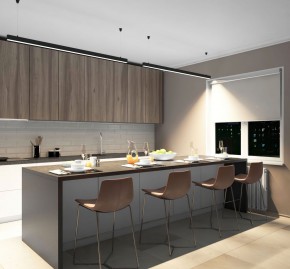 DK9154-BK Линейный светильник 42W 1500mm 4000K, черный в Губахе - gubaha.ok-mebel.com | фото 5