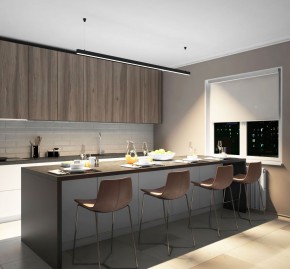 DK9204-BK Линейный светильник 52W 2000mm 4000K, черный в Губахе - gubaha.ok-mebel.com | фото 5