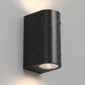 DK9791-BK Настенный уличный светильник NARVIK, IP44, 2хGU10 LED, до 15 Вт, черный, алюминий в Губахе - gubaha.ok-mebel.com | фото 3