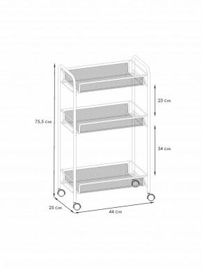 Э 322 С Этажерка "Ладья 2К" Серый в Губахе - gubaha.ok-mebel.com | фото 2