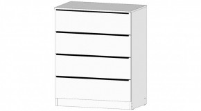 ЭЛЕГАНТ Комод 4 ящика (белый) в Губахе - gubaha.ok-mebel.com | фото