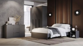 ЭЛЕГАНТ Спальный гарнитур (модульный) графит в Губахе - gubaha.ok-mebel.com | фото
